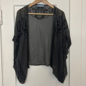 Vintage embroidered cocoon
